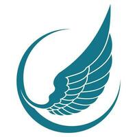 Bird wings illustration logo. vector