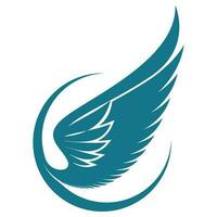 Bird wings illustration logo. vector