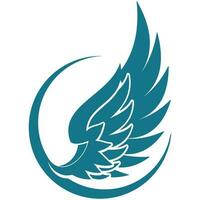 Bird wings illustration logo. vector