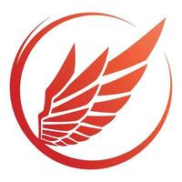 Bird wings illustration logo. vector