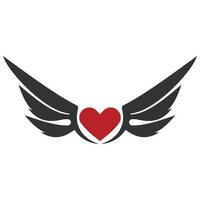 Bird wings illustration logo. vector