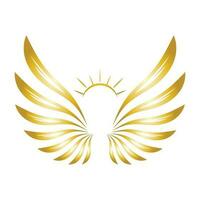 Bird wings illustration logo. vector