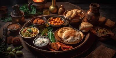 Indian national food close up. photo
