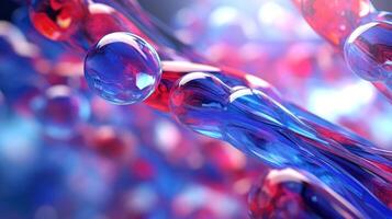 Medical studies of molecular structures. Science in the service of human. Technologies of the future in our life. molecule of medicine model, illustration photo
