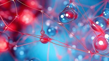 Medical studies of molecular structures. Science in the service of human. Technologies of the future in our life. molecule of medicine model, illustration photo