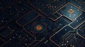 Close-up of circuit board. Electronic computer hardware technology. Motherboard digital chip. blurred concept, illustration photo