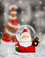nieve globo Papa Noel noel, Navidad árbol decoración foto
