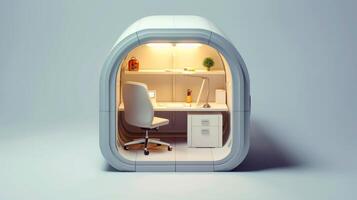 Mobile office buildings or container site office for construction site. Shipping container. Portable house and office cabins, illustration photo