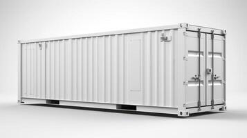 Mobile office buildings or container site office for construction site. Shipping container. Portable house and office cabins,Generative AI illustration photo