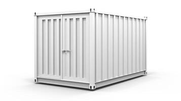 Mobile office buildings or container site office for construction site. Shipping container. Portable house and office cabins,Generative AI illustration photo