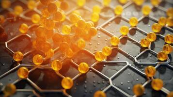 Medical studies of molecular structures. Science in the service of human. Technologies of the future in our life. molecule of medicine model, illustration photo