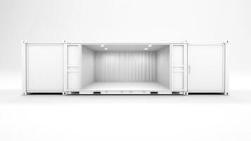 Mobile office buildings or container site office for construction site. Shipping container. Portable house and office cabins, illustration photo