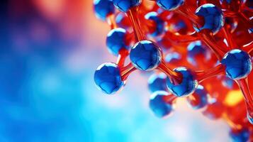 Medical studies of molecular structures. Science in the service of human. Technologies of the future in our life. molecule of medicine model, illustration photo