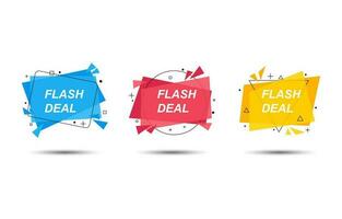 Flash Sale Label Set vector