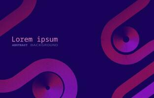 Abstract color horizontal banner background with circle lines vector