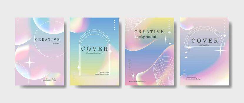 Fluid gradient background vector