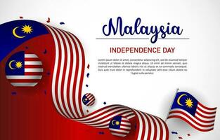 Vector of Malaysia Independence Day Background