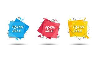 Flash Sale Label Set vector