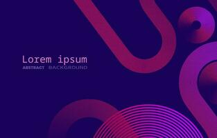 Abstract color horizontal banner background with circle lines vector