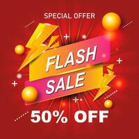 Flash Sale Template vector