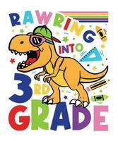 rawr into 3rd grade vector