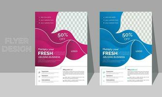 Corporate Business Flyer Template Design with vector format
