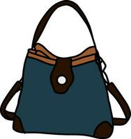 Fashionable school bag illustration vector