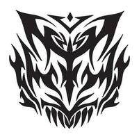 Metalhead Tribal tatto Variant 9 ,good for graphic designs resources, print, poster, tattoo, and more. vector