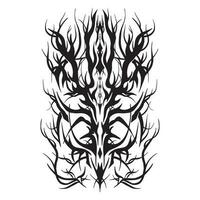 metalero tribal tatuaje variante 3 ,bien para gráfico diseños recursos, imprimir, póster, tatuaje, y más. vector