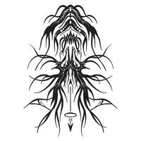 Metalhead Tribal tatto Variant 5 ,good for graphic designs resources, print, poster, tattoo, and more. vector