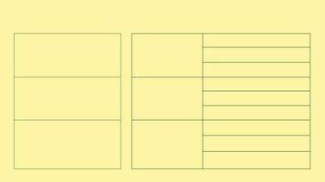 resumen sencillo minimalista diseño mensual planificador en ligero amarillo color. esta semanal planificador será pista tu trabajo y organizar tu tarea. vector