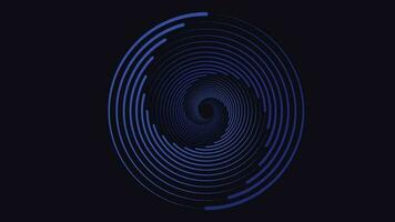 Abstract spiral nebula ring galaxy in dark blue background. This simple wavy line background will help you to express your project more elegantly. vector