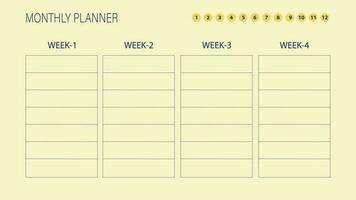 Abstract design planner for track your habit and give you success in life. This simple tracker will organize your work and give you confidence to achieve work in time. vector