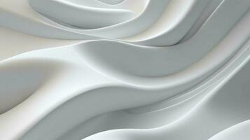 Abstract Background with Wave Bright white Gradient. AI Generative photo