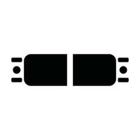 minimalista cinturón de seguridad icono pictograma estilo vector imagen