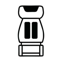 minimalista coche asiento icono pictograma estilo vector imagen