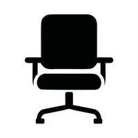 Chair Icon Silhouette Logo vector