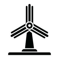 Windmill Icon Silhouette Logo vector