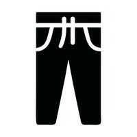 Pants Icon Silhouette Logo vector