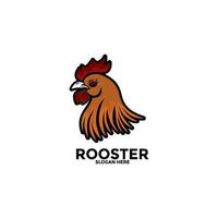 Rooster logo design vector template