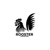 Rooster logo design vector template