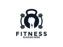 Fitness and Gym Logo Design Vector