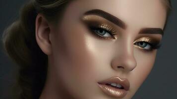 beauty make up business template background photo