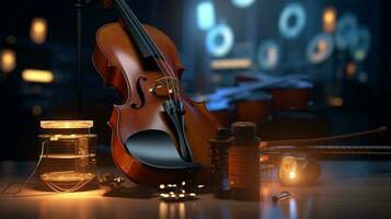 string instrument illustration template design photo