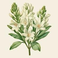 botanical on white background illustration photo
