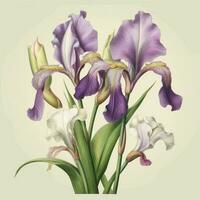 botanical on white background illustration photo