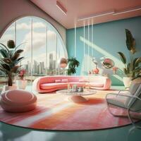 3d room cute design illustration photo