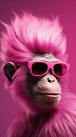 pink cool monkey illustration photo