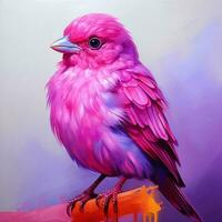 rosado pájaro ilustración foto
