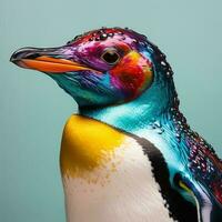 penguin light color illustration photo